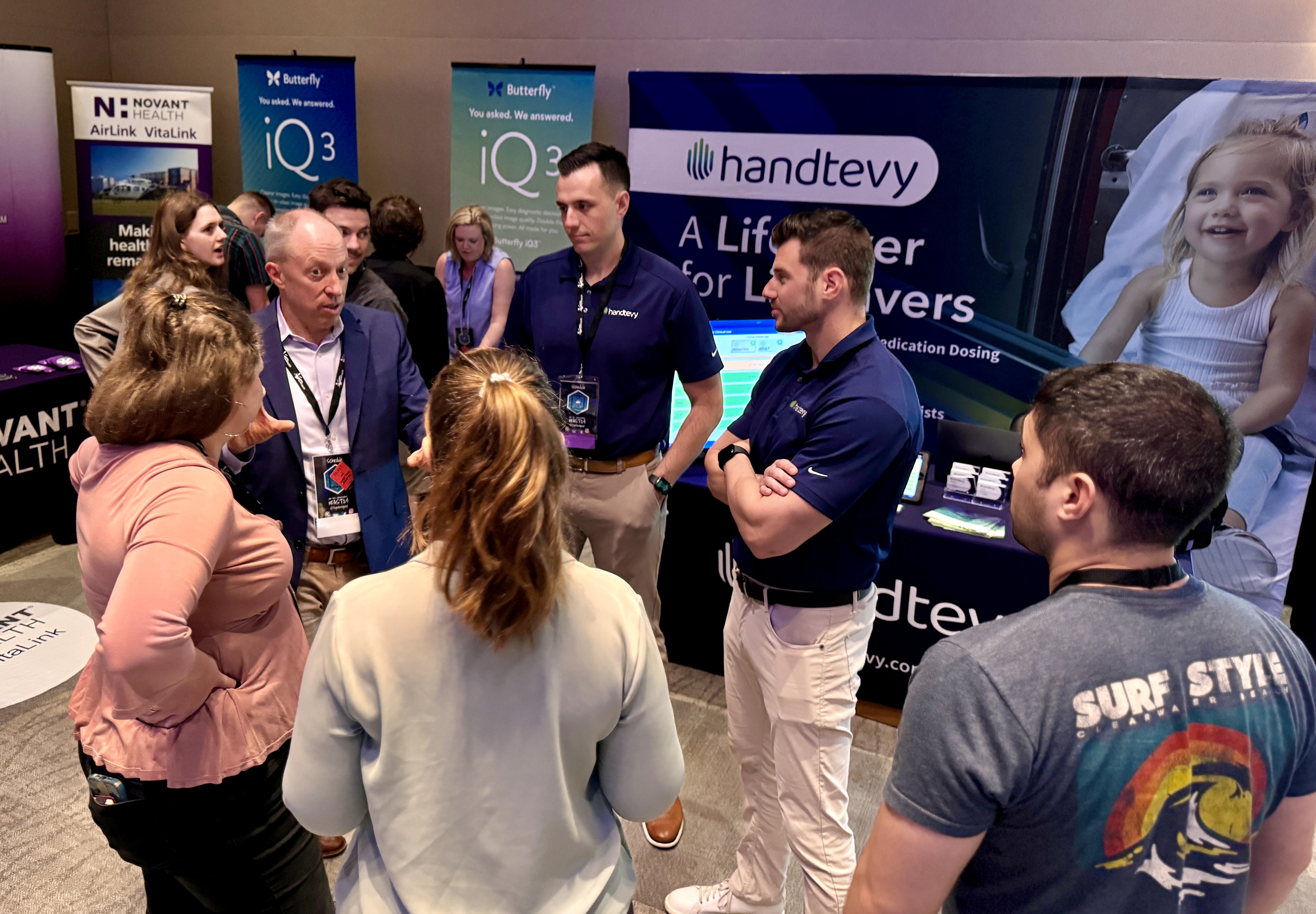 Sponsor representatives talking with FAST attendees