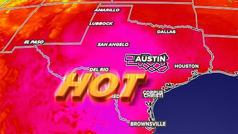 Sunny Austin day with blue sky